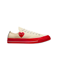 CT70 X Play Comme des Garcons PLAY Pristine Red Midsole LOW CUT A01796C
