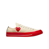 CT70 X Play Comme des Garcons PLAY Pristine Red Midsole LOW CUT A01796C