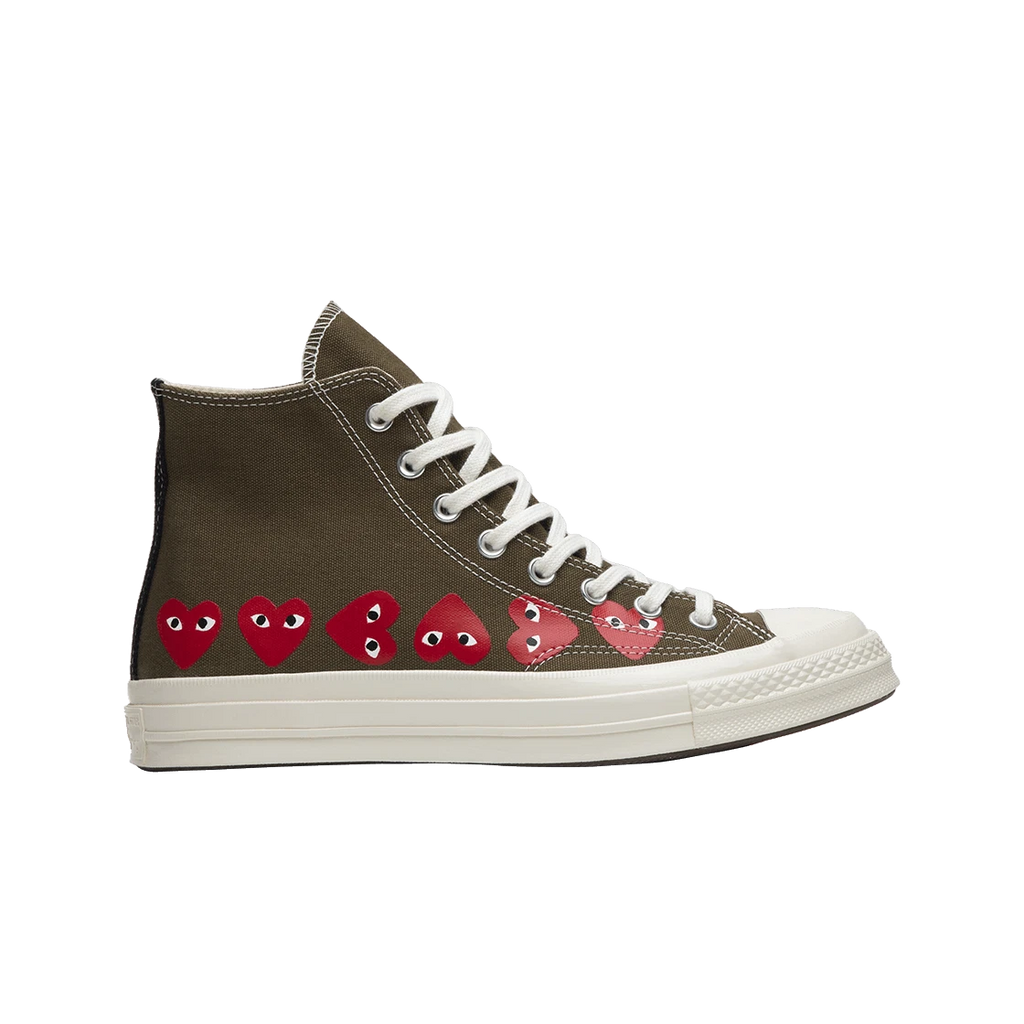 CT70 X Play Comme des Garcons Ox Multi Heart Green HI CUT 162973C