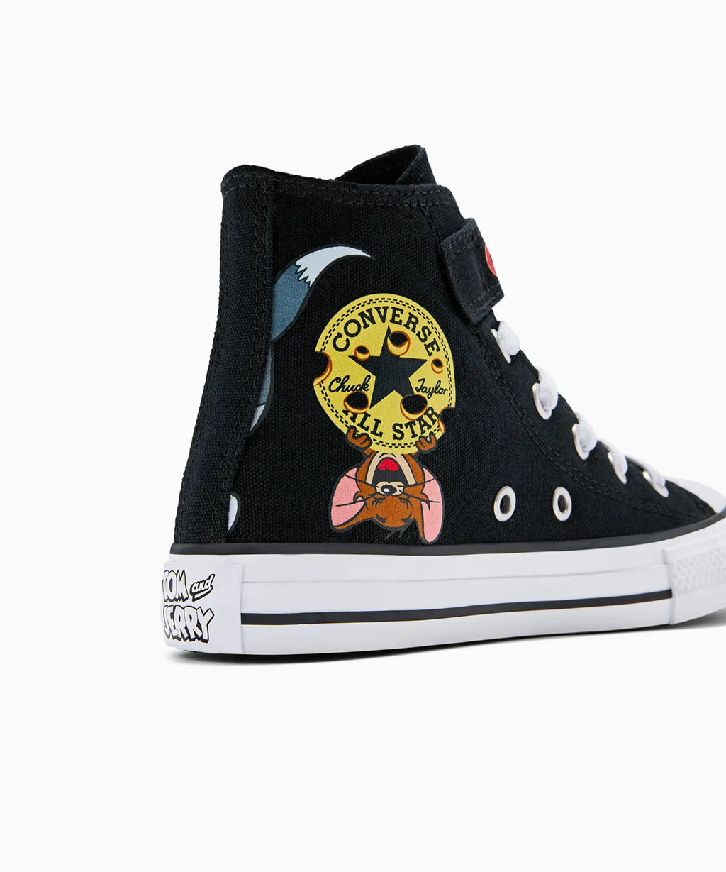 【数量限定】ALL STAR Chuck Taylor x Tom & Jerry BLACK（キッズ）17~21cm HI CUT A15114C