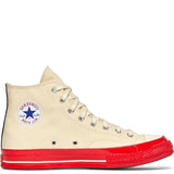 CT70 X Play Comme des Garcons PLAY Pristine Red Midsole HI CUT A01794C