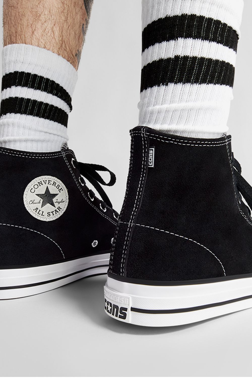 CONS CTAS PRO SUEDE BLACK HI CUT 159573C