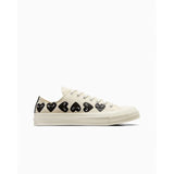 CT70 X Play Comme des Garcons Chuck 70 Ox Multi Heart Egret LOW CUT A08150C