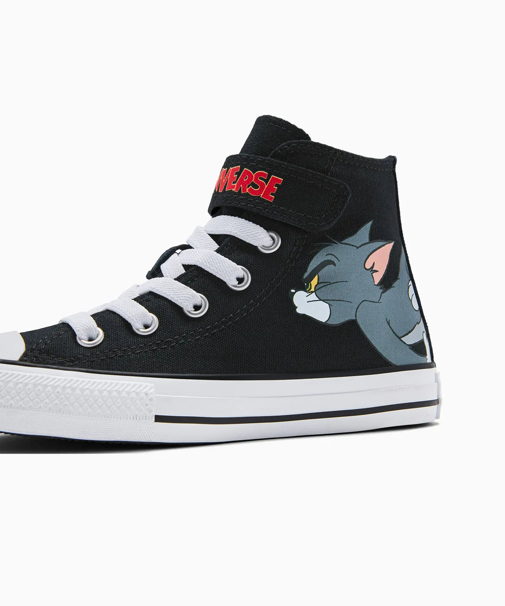 【数量限定】ALL STAR Chuck Taylor x Tom & Jerry BLACK（キッズ）17~21cm HI CUT A15114C
