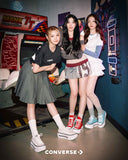 【Hearts2Hearts 着用】ALL STAR DOUBLE STACK RED HI CUT A15542C