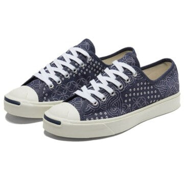 JACK PURCELL Gold Standard PATCHWORK SHIRTING CHAMBRAY MIDNIGHT NAVY LOW CUT 171949C