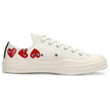 【WJSN ソルア着用】CT70 X Play Comme des Garcons Ox Multi-Heart White LOW CUT 162975C