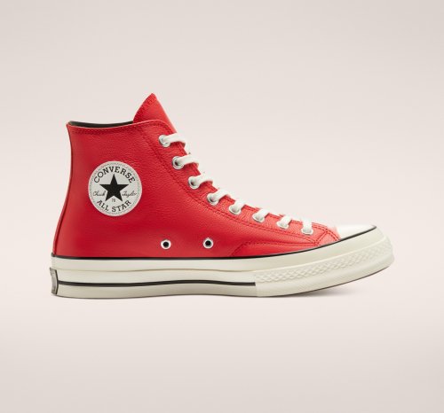 【22cmのみ】CT70 LEATHER（レザー）University Red HI CUT 170370C