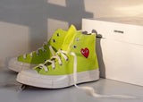 CT70 X Play Comme des Garcons Chuck 70 Ox Bright Green HI CUT 168299C