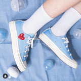 CT70 X Play Comme des Garcons Chuck 70 Ox Bright Blue LOW CUT 168303C