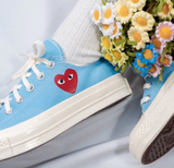 CT70 X Play Comme des Garcons Chuck 70 Ox Bright Blue LOW CUT 168303C