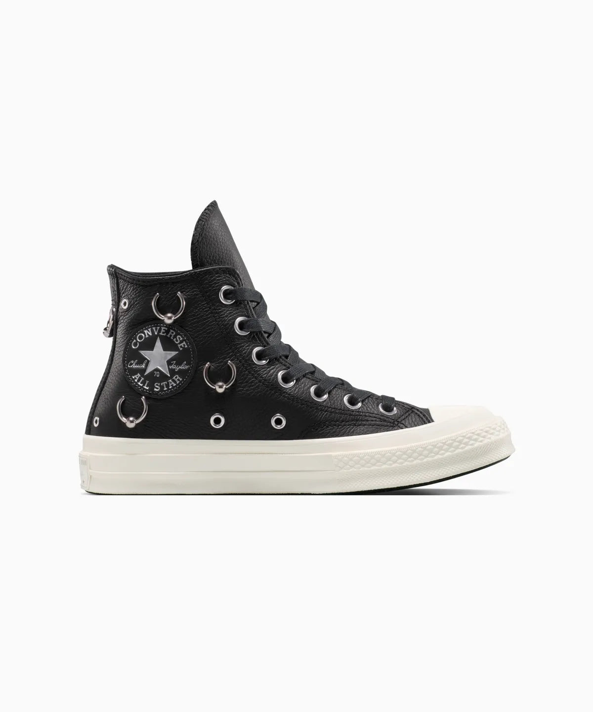 数量限定】CT70 LEATHER（レザー）Pierced Black HI CUT A14451C 