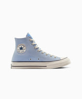 CT70 Upcycle Chambray Gingham BLUE HI CUT A10610C