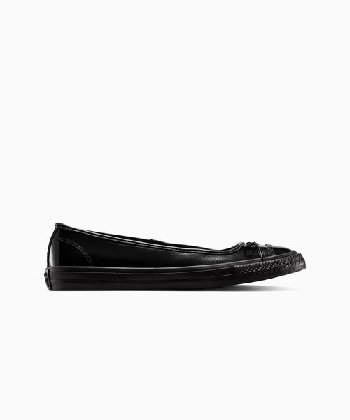 ALL STAR Chuck Taylor Dainty Ballerina Slip On Array Leather BLACK A14158C
