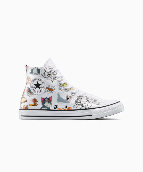【数量限定】ALL STAR Chuck Taylor x  Tom & Jerry WHITE HI CUT A15112C