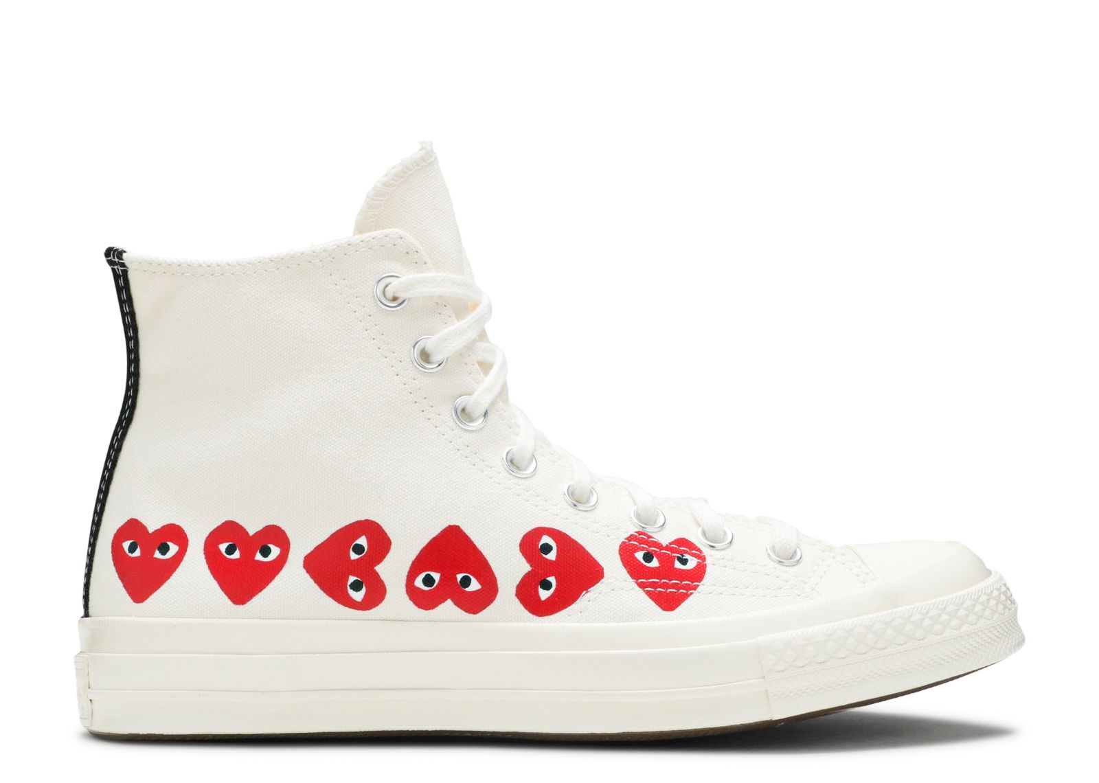 CT70 X Play Comme des Garcons Ox Multi-Heart White HI CUT 162972C