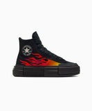 ALL STAR Lift FLAMES BLACK HI CUT A07553C