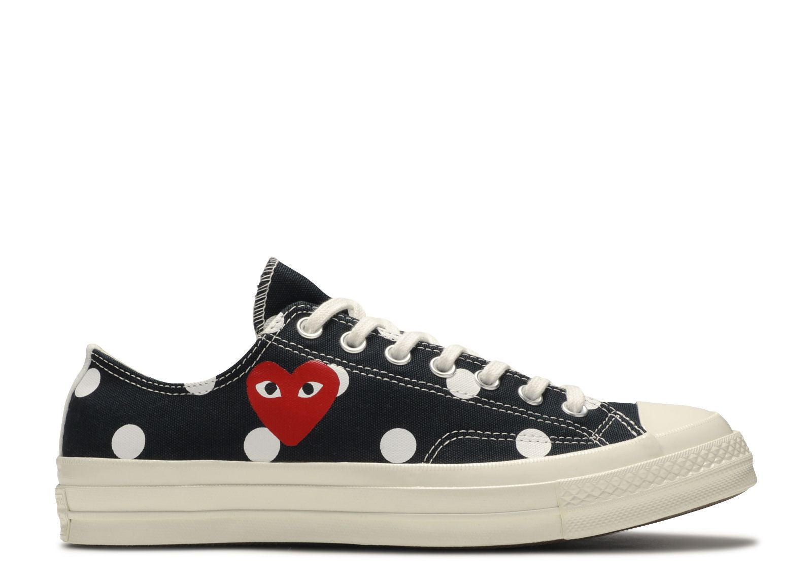 CT70 X Play Comme des Garcons Chuck 70 Ox Polka Dot BLACK LOW CUT
