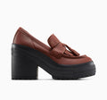 CT70 De Luxe Platform Heel Loafers  Dark Roast LOW CUT A14715C