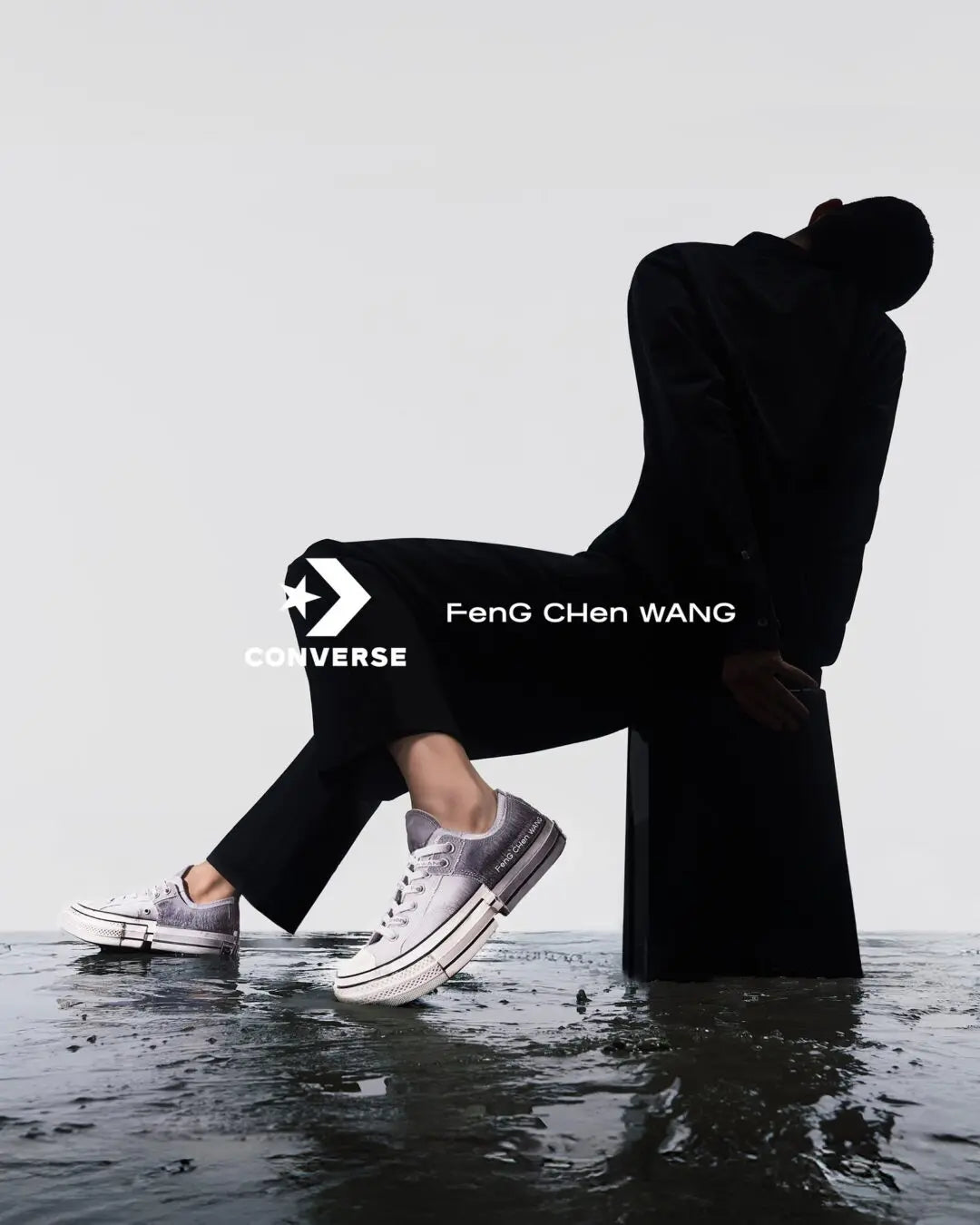 【25/5月新作】CT70 x Feng Chen Wang （フェン・チェン・ワン）2-in-1 GREY LOW CUT A15742C