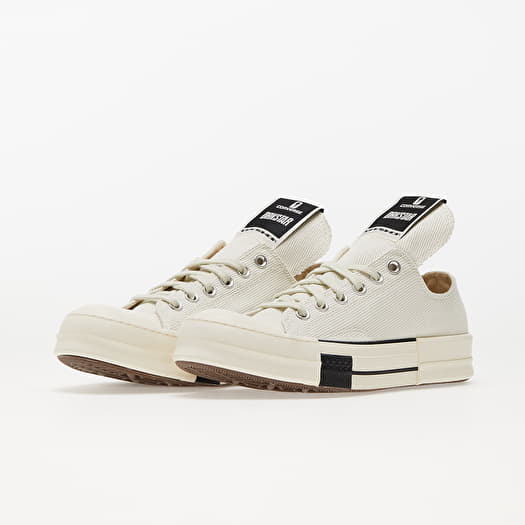 【SEVENTEEN ジョシュア 着用・11月再入荷・数量限定】CT70 X DRKSHDW（リック オウエンス）DBL DRKSTAR IVORY LOW CUT A04955C