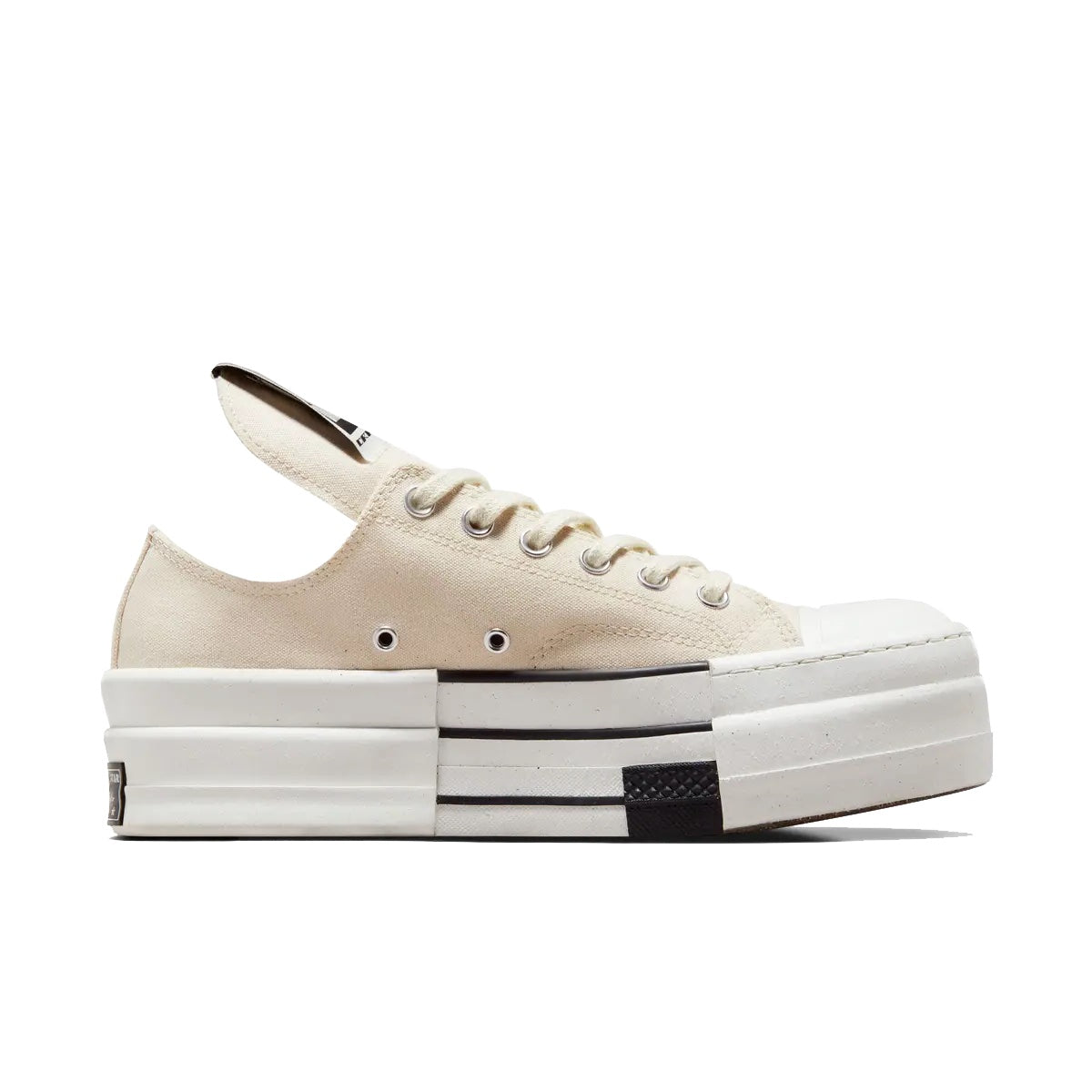 【SEVENTEEN ジョシュア 着用・11月再入荷・数量限定】CT70 X DRKSHDW（リック オウエンス）DBL DRKSTAR IVORY LOW CUT A04955C