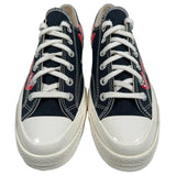 CT70 X Play Comme des Garcons Chuck 70 Ox Multi Heart BLACK LOW CUT A08149C