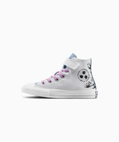 【ナルト 疾風伝  NARUTO SHIPPUDEN 】ALL STAR Chuck Taylor x SASUKE FOSSLIZED WHITE （キッズ）17~21cm HI CUT A16146C