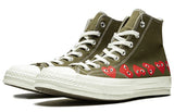 CT70 X Play Comme des Garcons Ox Multi Heart Green HI CUT 162973C