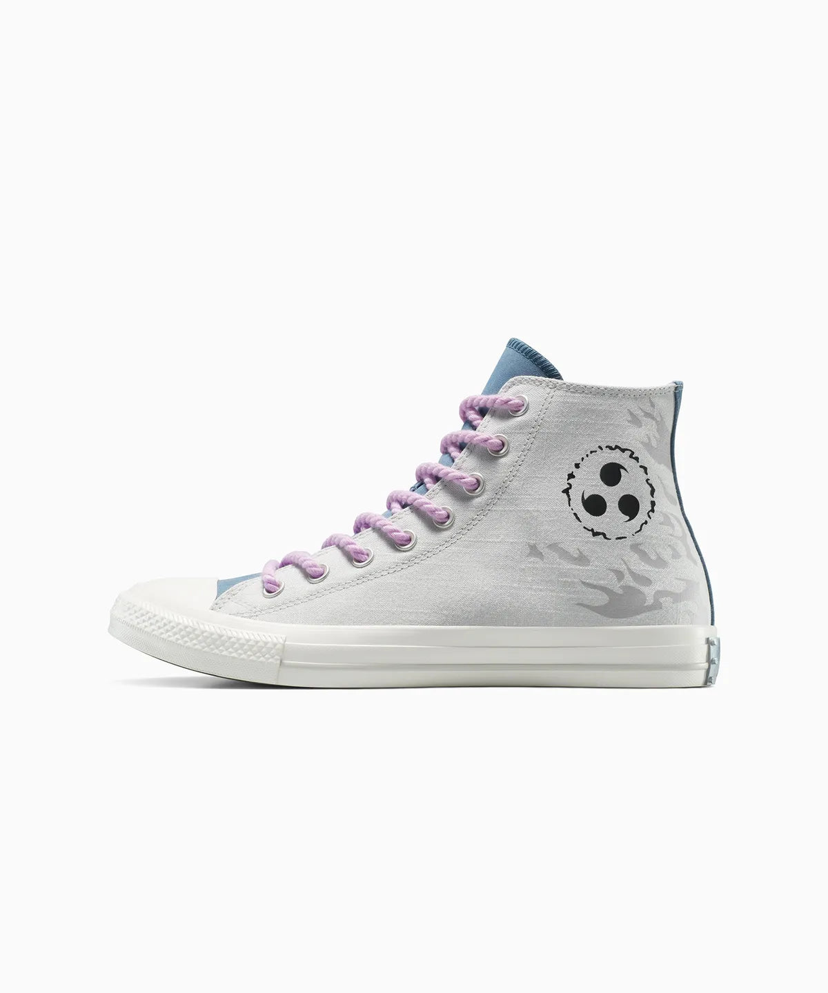 【ナルト 疾風伝  NARUTO SHIPPUDEN 】ALL STAR Chuck Taylor x SASUKE FOSSLIZED WHITE HI CUT A14837C