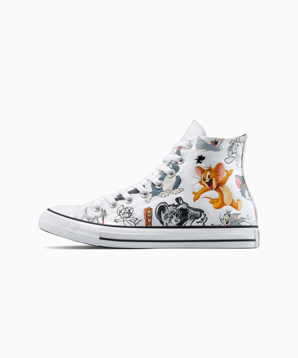 【数量限定】ALL STAR Chuck Taylor x  Tom & Jerry WHITE HI CUT A15112C