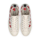 【WJSN ソルア着用】CT70 X Play Comme des Garcons Ox Multi-Heart White LOW CUT 162975C