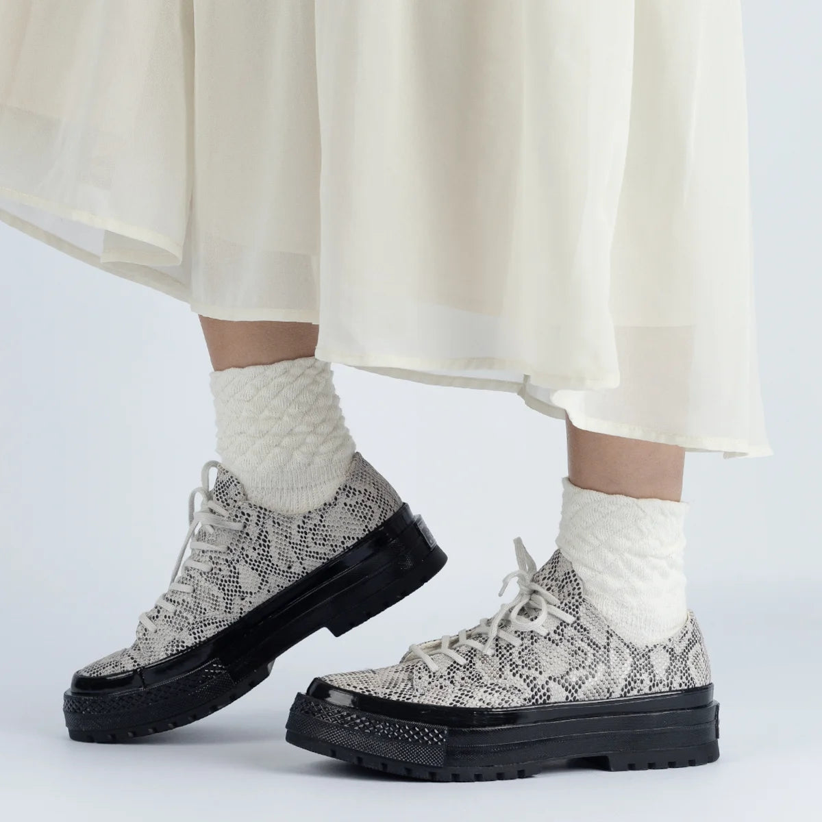 【数量限定】CT70 NATIONAL Formal Leather（レザー） SNAKESKIN（蛇柄） LOW CUT A15045C