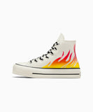 ALL STAR Lift FLAMES EGRET HI CUT A07892C