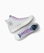 【ナルト 疾風伝  NARUTO SHIPPUDEN 】ALL STAR Chuck Taylor x SASUKE FOSSLIZED WHITE HI CUT A14837C