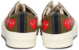 CT70 X Play Comme des Garcons Ox Multi Heart Green LOW CUT 162976C