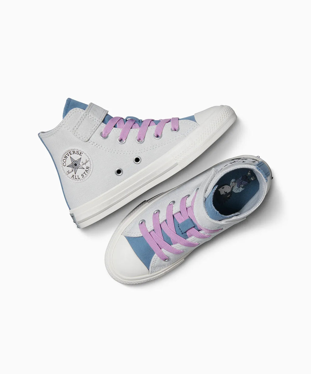 【ナルト 疾風伝  NARUTO SHIPPUDEN 】ALL STAR Chuck Taylor x SASUKE FOSSLIZED WHITE （キッズ）17~21cm HI CUT A16146C