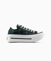ALL STAR DOUBLE STACK Plaid Navy LOW CUT A16517C