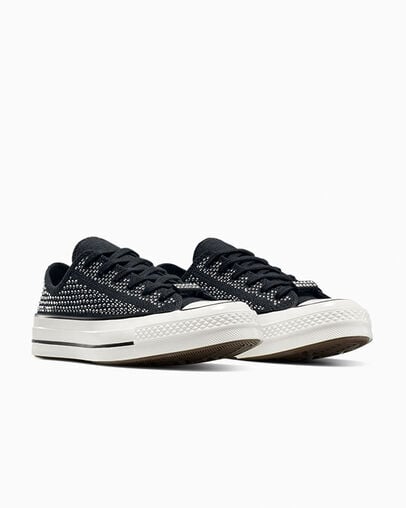 CT70 X Swarovski® crystals Vintage Black LOW CUT A16171C