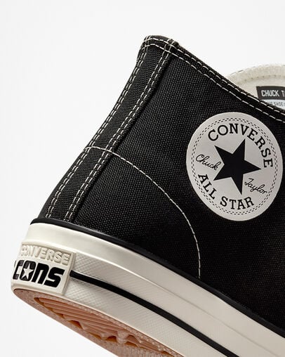 CONS CTAS PRO SUEDE BLACK MID CUT A02136C