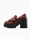 CT70 De Luxe Platform Heel Loafers  Dark Roast LOW CUT A14715C