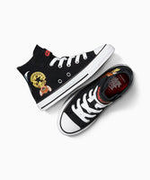 【数量限定】ALL STAR Chuck Taylor x Tom & Jerry BLACK（キッズ）17~21cm HI CUT A15114C
