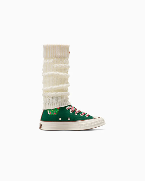 CT70 X-Mas Gingerbread & Knit Sock（ソックス） GREEN HI CUT A12455C