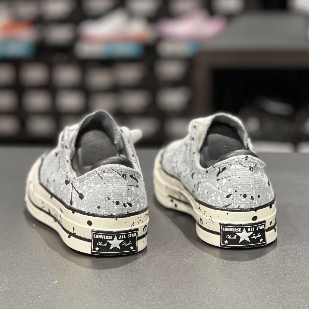 CT70 PAINT SPLATTER ASH STONE LOW CUT A01172C
