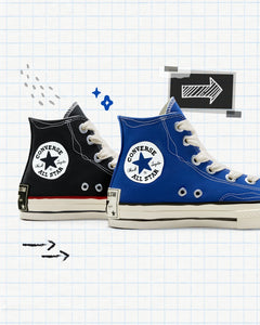 CT70（ビックヒールパッチ）SKETCH BLACK HI CUT A09139C – raretem.shop