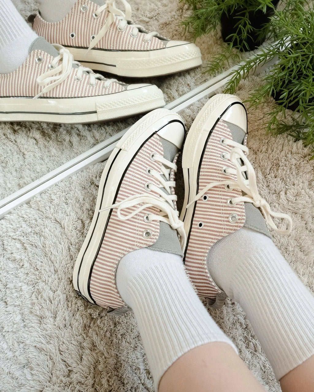 CT70 LOFI CRAFTED STRIPE MINERAL CLAY LOW CUT A00474C