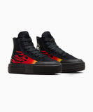 ALL STAR Lift FLAMES BLACK HI CUT A07553C