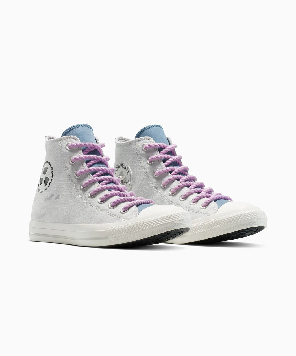 【ナルト 疾風伝  NARUTO SHIPPUDEN 】ALL STAR Chuck Taylor x SASUKE FOSSLIZED WHITE HI CUT A14837C