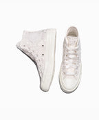 CT70 Crocheted Satin Vintage White HI CUT A15081C