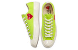 CT70 X Play Comme des Garcons Chuck 70 Ox Bright Green LOW CUT 168302C